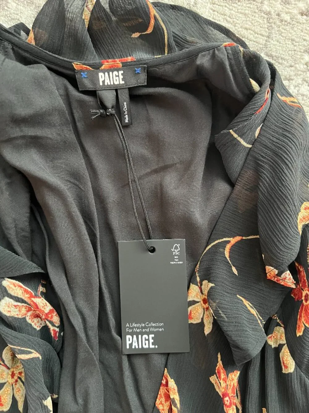 Paige Silk Wrap Dress - Picture 2 of 3